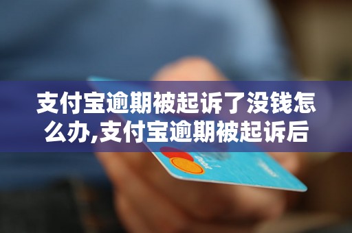 支付宝逾期被起诉了没钱怎么办,支付宝逾期被起诉后的解决办法