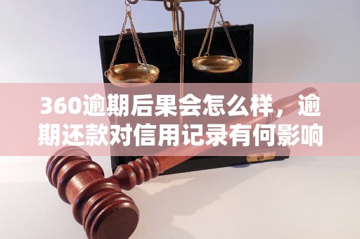 360逾期后果会怎么样，逾期还款对信用记录有何影响