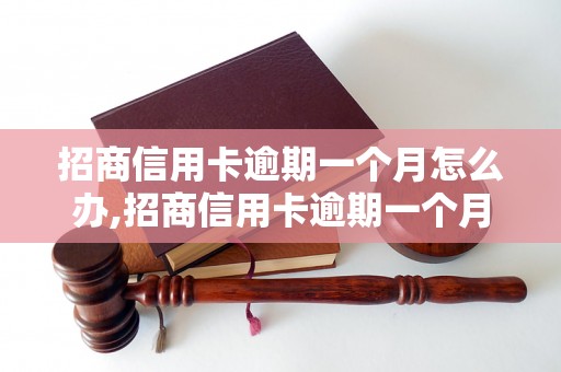 招商信用卡逾期一个月怎么办,招商信用卡逾期一个月后果及处理方法