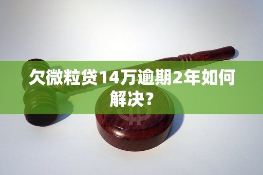 欠微粒贷14万逾期2年如何解决？