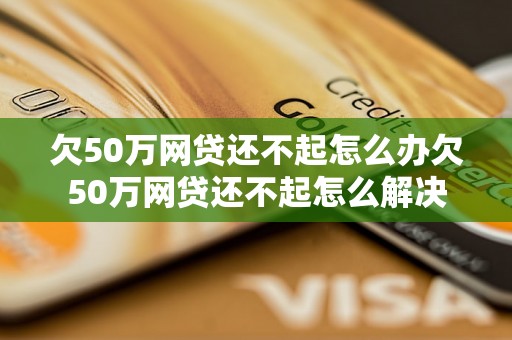 欠50万网贷还不起怎么办欠50万网贷还不起怎么解决