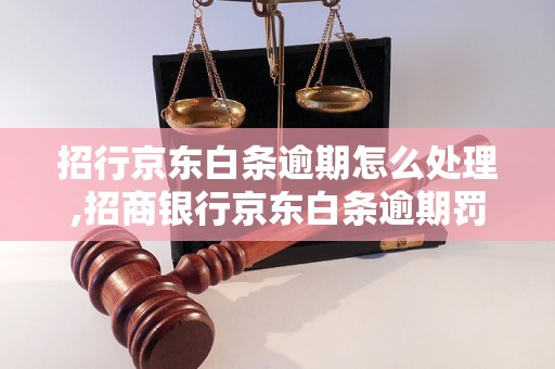 招行京东白条逾期怎么处理,招商银行京东白条逾期罚款金额