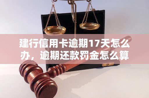 建行信用卡逾期17天怎么办，逾期还款罚金怎么算