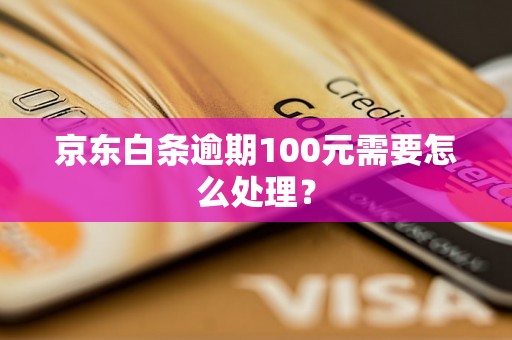 京东白条逾期100元需要怎么处理？