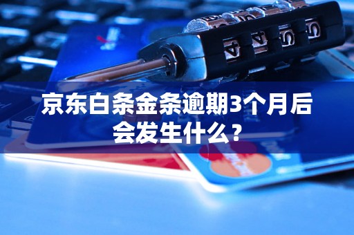 京东白条金条逾期3个月后会发生什么？