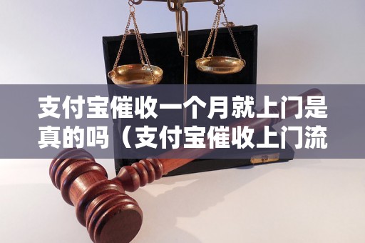 支付宝催收一个月就上门是真的吗（支付宝催收上门流程详解）