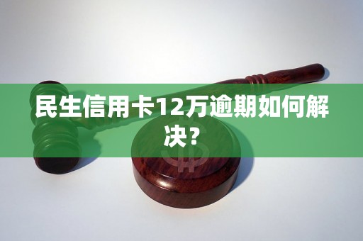 民生信用卡12万逾期如何解决？