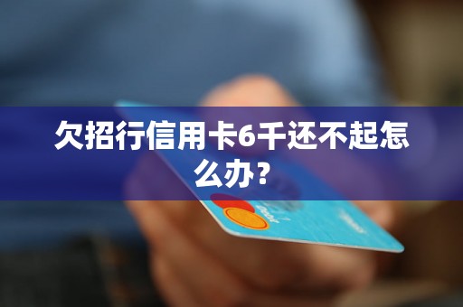 欠招行信用卡6千还不起怎么办？