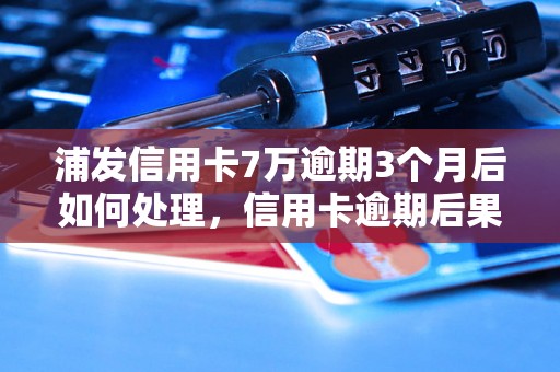 浦发信用卡7万逾期3个月后如何处理，信用卡逾期后果及解决方法