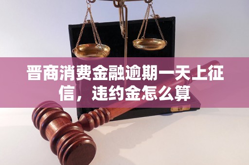 晋商消费金融逾期一天上征信，违约金怎么算