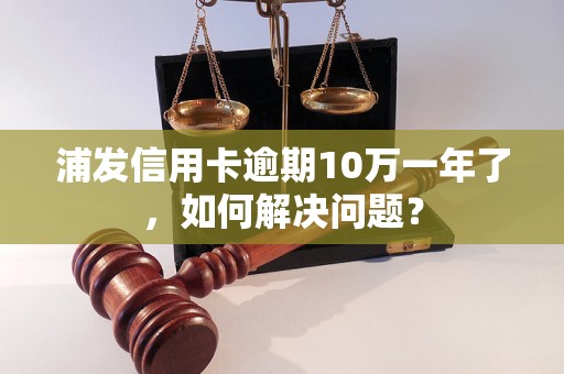 浦发信用卡逾期10万一年了，如何解决问题？