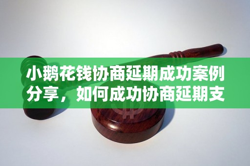 小鹅花钱协商延期成功案例分享，如何成功协商延期支付