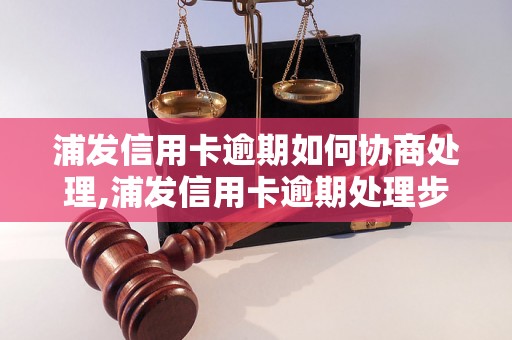 浦发信用卡逾期如何协商处理,浦发信用卡逾期处理步骤详解