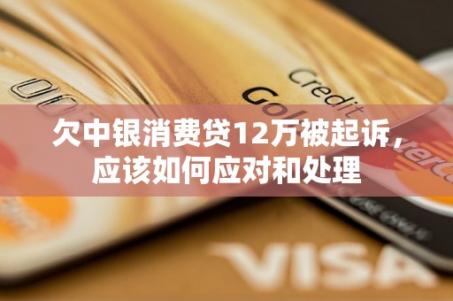 欠中银消费贷12万被起诉，应该如何应对和处理