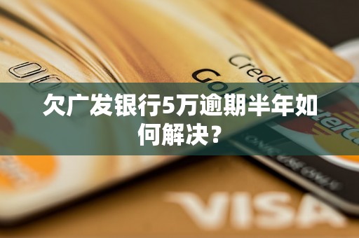 欠广发银行5万逾期半年如何解决？