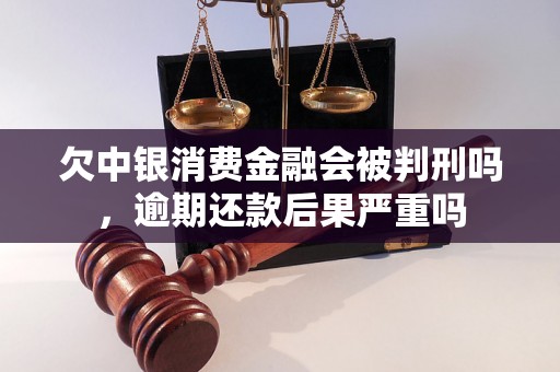 欠中银消费金融会被判刑吗，逾期还款后果严重吗