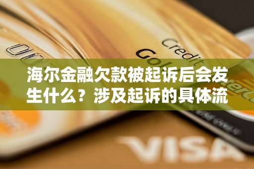 海尔金融欠款被起诉后会发生什么？涉及起诉的具体流程是怎样的？