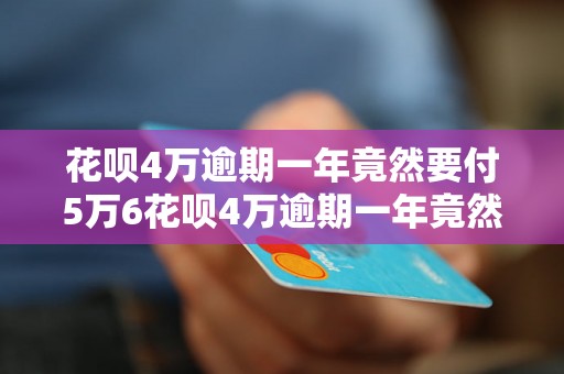 花呗4万逾期一年竟然要付5万6花呗4万逾期一年竟然要付5万6是怎么回事？