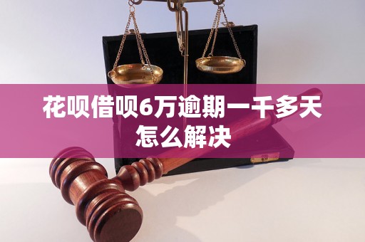 花呗借呗6万逾期一千多天怎么解决