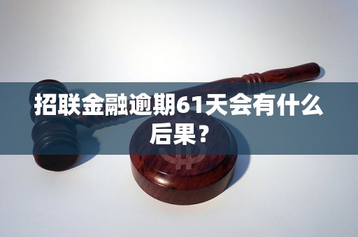 招联金融逾期61天会有什么后果？