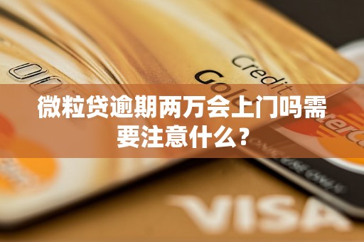 微粒贷逾期两万会上门吗需要注意什么？