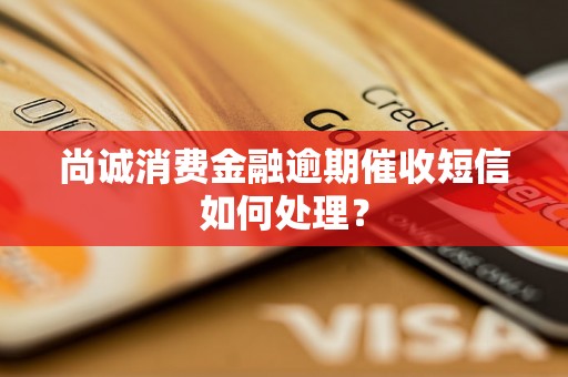 尚诚消费金融逾期催收短信如何处理？