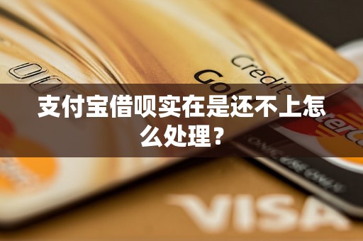 支付宝借呗实在是还不上怎么处理？