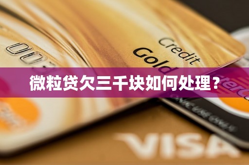 微粒贷欠三千块如何处理？