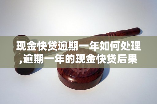 现金快贷逾期一年如何处理,逾期一年的现金快贷后果