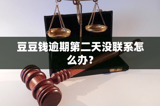 豆豆钱逾期第二天没联系怎么办？