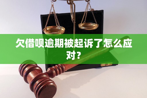 欠借呗逾期被起诉了怎么应对？