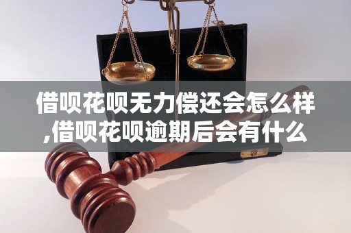 借呗花呗无力偿还会怎么样,借呗花呗逾期后会有什么后果