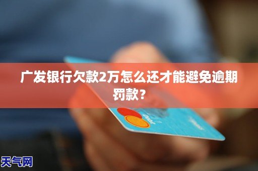 广发银行欠款2万怎么还才能避免逾期罚款