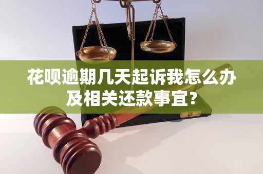 花呗逾期几天起诉我怎么办及相关还款事宜？