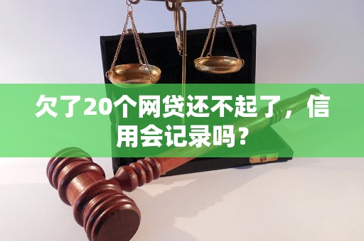 欠了20个网贷还不起了，信用会记录吗？