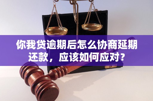 你我贷逾期后怎么协商延期还款，应该如何应对？