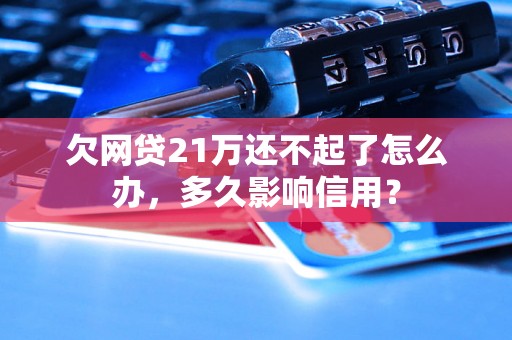 欠网贷21万还不起了怎么办，多久影响信用？