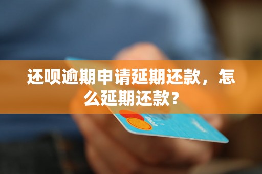 还呗逾期申请延期还款，怎么延期还款？