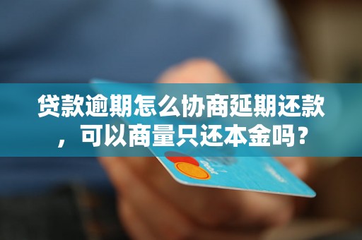 贷款逾期怎么协商延期还款，可以商量只还本金吗？