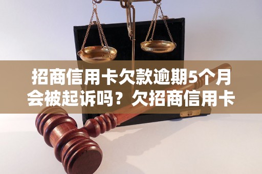 招商信用卡欠款逾期5个月会被起诉吗？欠招商信用卡2万4会有什么后果？