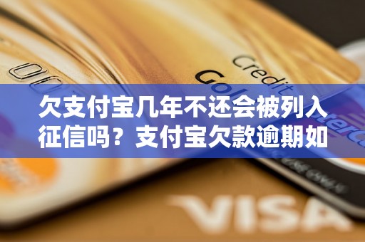 欠支付宝几年不还会被列入征信吗？支付宝欠款逾期如何处理