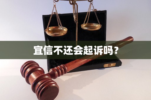 宜信不还会起诉吗？