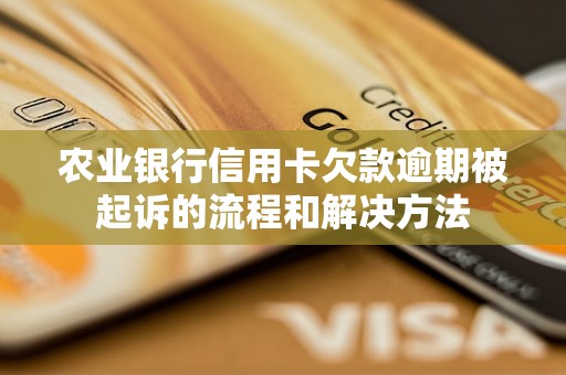 农业银行信用卡欠款逾期被起诉的流程和解决方法