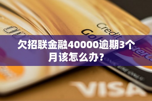 欠招联金融40000逾期3个月该怎么办？