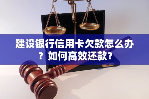 建设银行信用卡欠款怎么办？如何高效还款？