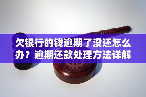 欠银行的钱逾期了没还怎么办？逾期还款处理方法详解