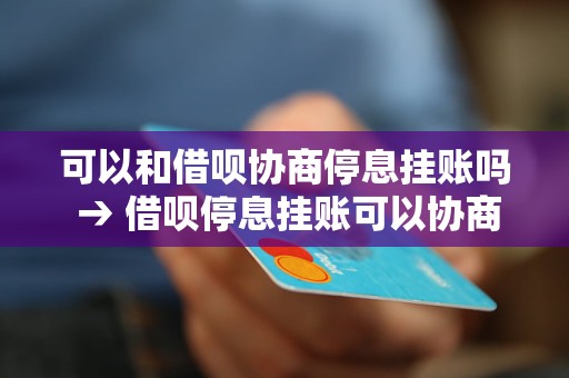 可以和借呗协商停息挂账吗 → 借呗停息挂账可以协商吗