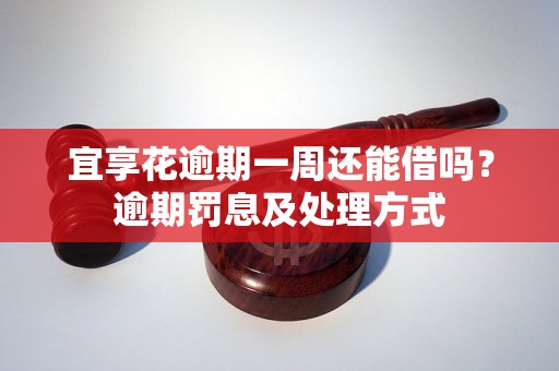 宜享花逾期一周还能借吗？逾期罚息及处理方式