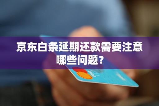 京东白条延期还款需要注意哪些问题？