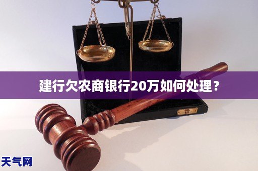 建行欠农商银行20万如何处理？(图1)